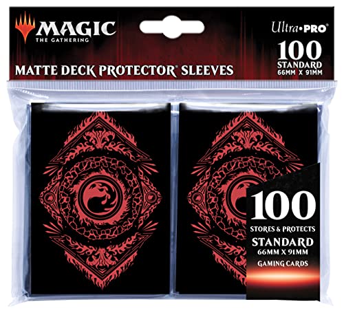 Ultra Pro Mana 7 100ct Card Sleeves - Mountain Red
