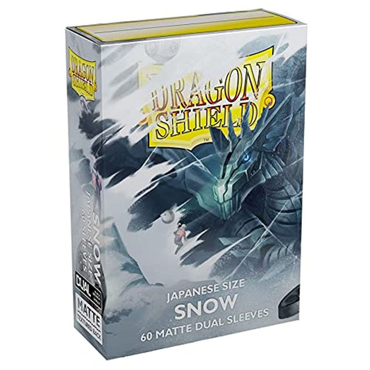 Dragon Shield Dual Matte Mini Japanese Snow White 60 ct Card Sleeves Individual Pack
