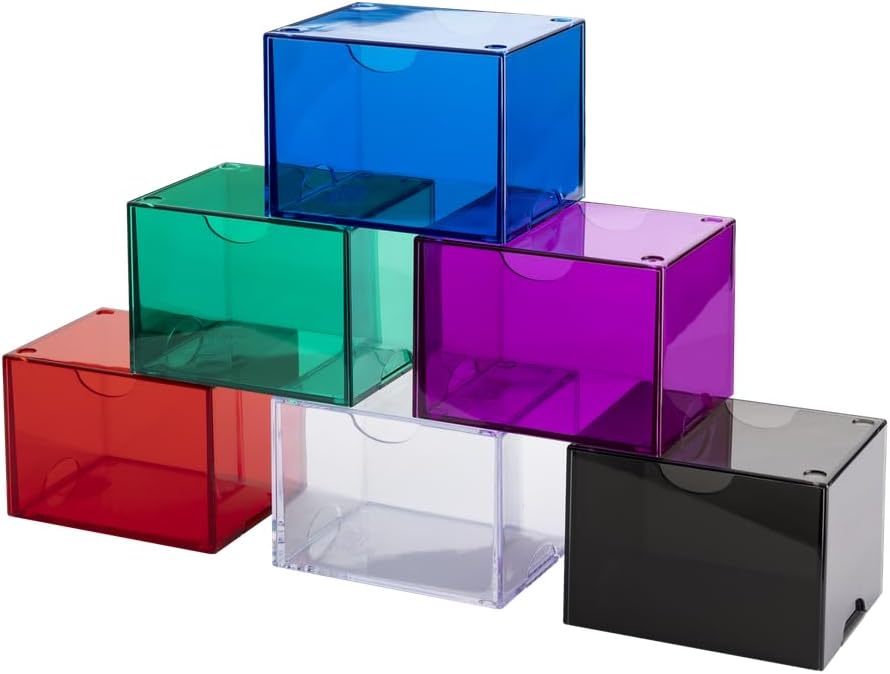 Dragon Shield Strongbox Deck Box Clear Green, Holds 100+ Double Sleeved Cards, Acrylic TCG Storage Case, Vacuum Seal Closure, Stackable, Display Lid, 83.5 x 106 x 75.5 mm