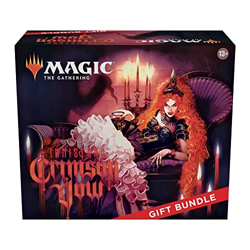 Magic: The Gathering Innistrad: Crimson Vow Gift Bundle | 8 Set Boosters | 1 Collector Booster | Accessories