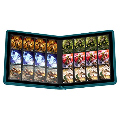 Ultimate Guard Quad Row Zipfolio Xenoskin Card Sleeves, Petrol