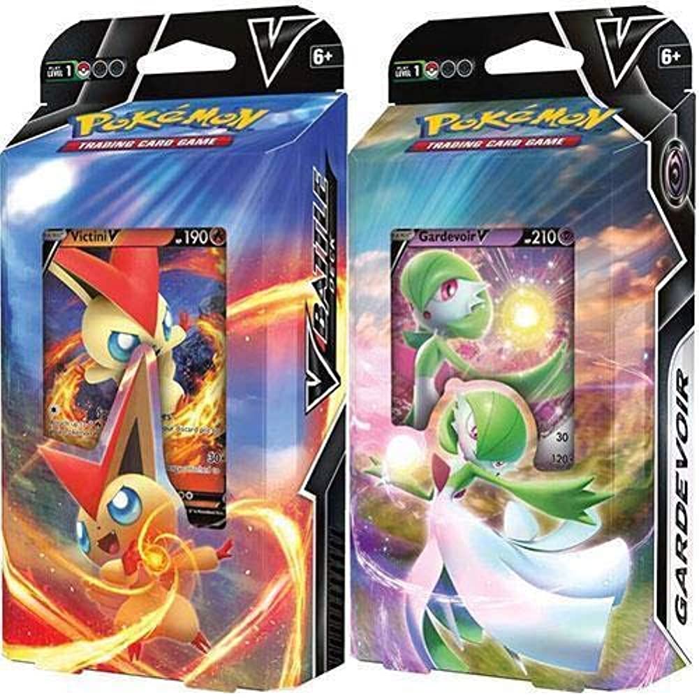 Pokemon Victini V & Gardevoir V Both Theme Battle Decks - 60 Cards Each