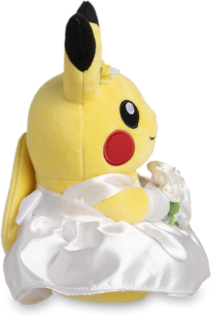 Pokemon 8 Inch Poke Plush - Pikachu Wedding - Dress Pikachu (Female)