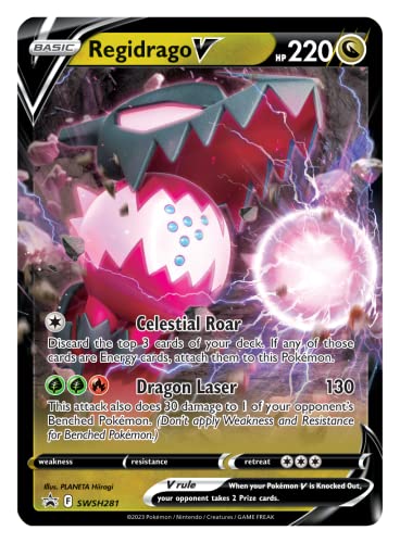 Pokemon Regidrago V Crown Zenith Collection - 4 Packs