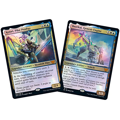 Magic: The Gathering Kamigawa: Neon Dynasty Commander Deck Buckle Up (White-Blue)
