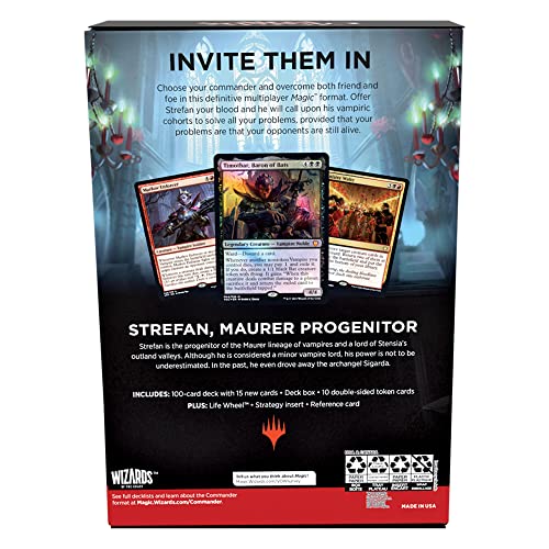 Magic: The Gathering Innistrad: Crimson Vow Commander Deck Vampiric Bloodline (Black-Red)