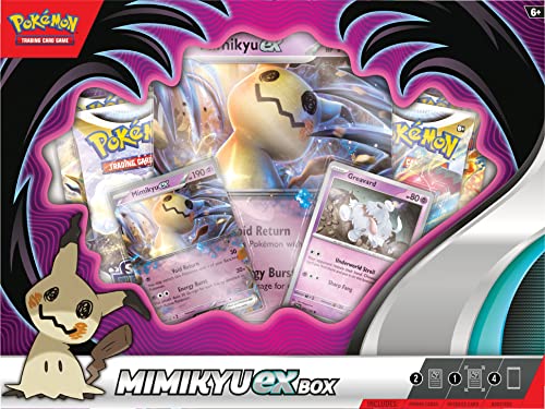 Pokemon TCG: Mimikyu ex Box - 4 Packs, Promo