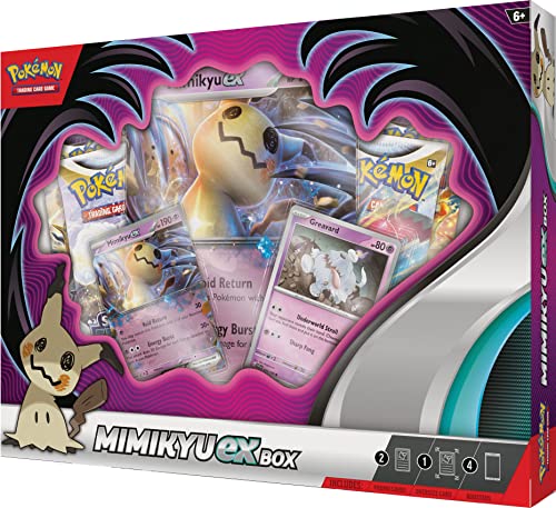 Pokemon TCG: Mimikyu ex Box - 4 Packs, Promo