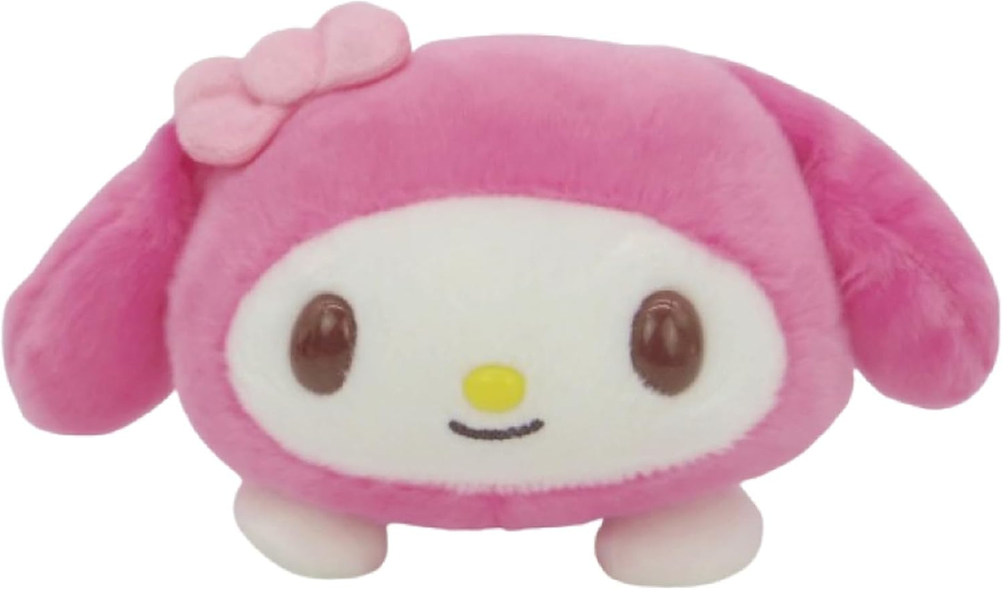 Sanrio Fluffy My Melody Yes Type Plush H 4.1 x W 6.3 x D 5.9 inches (10.5 x 16 x 15 cm)
