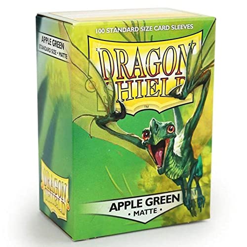 Dragon Shield Standard Size Sleeves Matte Emerald 100CT - Card Sleeves are Smooth & Tough - Compatible with Pokemon, Yu-Gi-Oh!, & Magic The Gathering Card Sleeves MTG, TCG, OCG