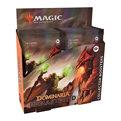 Magic: The Gathering Dominaria Remastered Collector Booster Box | 12 Packs (180 Magic Cards)