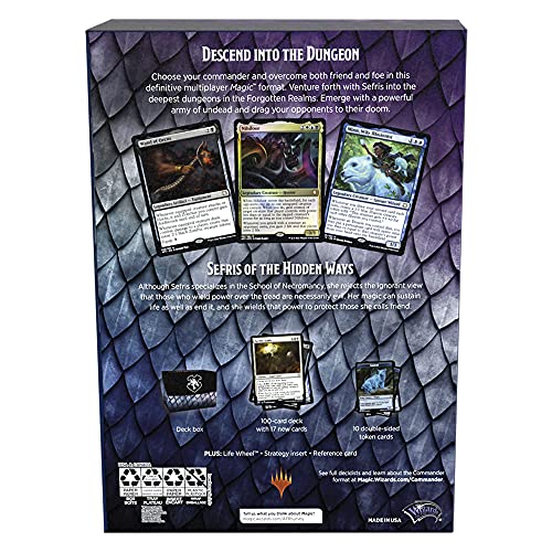 Magic: The Gathering Adventures in The Forgotten Realms Commander Deck Dungeons of Death (White-Blue-Black)