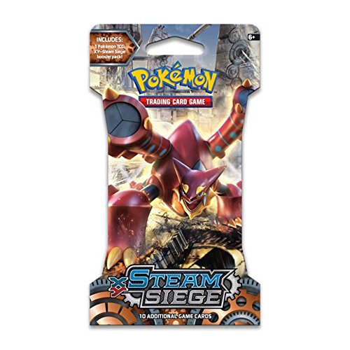 Pokemon Trading Card Game XY Steam Siege Booster HANGER Pack (10 Cards)