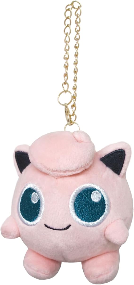 Sanei Boeki Pokemon All Star Collection Mascot with Key Chain Jigglypuff 8cm PM05