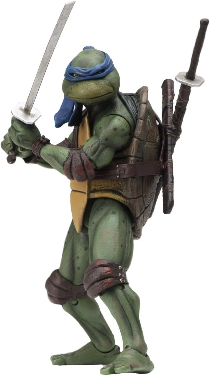 Teenage Mutant Ninja Turtles 90's Movie Leonardo 6.5-inch Action Figure by NECA Reel Toys 2019 GameStop Exclusive
