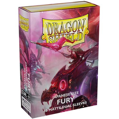 Dragon Shield Matte Japanese Dual Fury Alaria Commonwealth Champion (Fuchsia) 100 CT Japanese Size Card Sleeves - MTG Card Sleeves Smooth & Tough - Compatible with Pokemon & Magic The Gathering