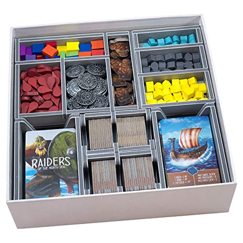 Folded Space Raiders of The North Sea and Expansions Board Game Box Inserts