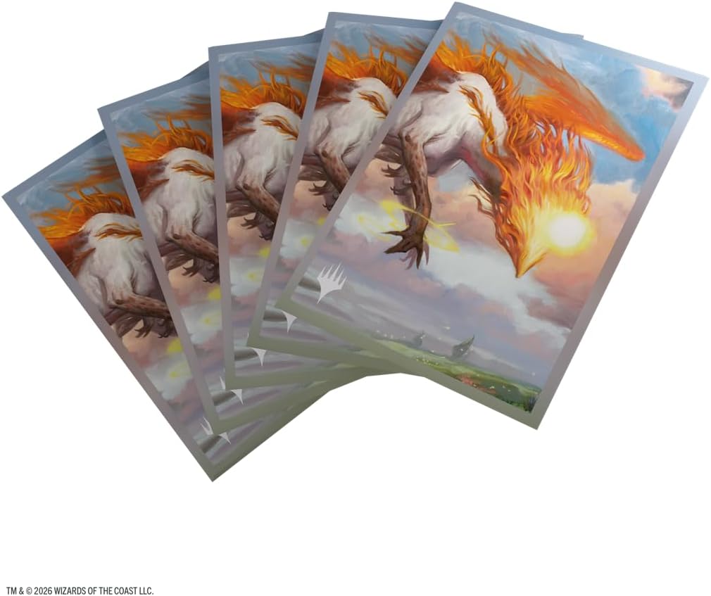 Gamegenic Magic: The Gathering Lorwyn Eclipsed Premium Art Sleeves - Eirdu, Carrier of Dawn Design, 105 Textured Matte Sleeves, Smooth Shuffle & Card Protection, Full-Color, Acid-Free, PVC-Free