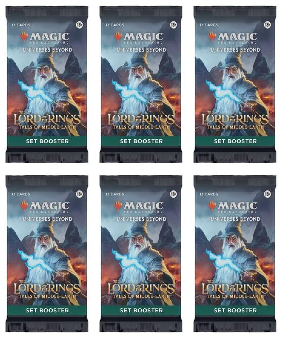 6 Packs MTG Set Booster Pack Lot MTG Lord of the Rings Tales of the Middle-Earth