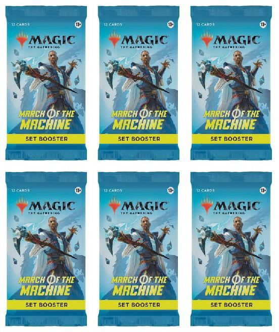 6 Packs MTG Set Booster Pack Lot MTG March of the Machine