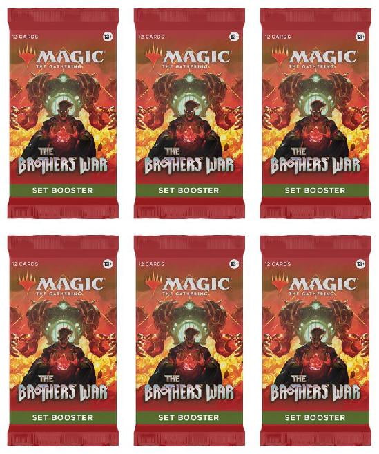 6 Packs MTG Set Booster Pack Lot MTG The Brothers War
