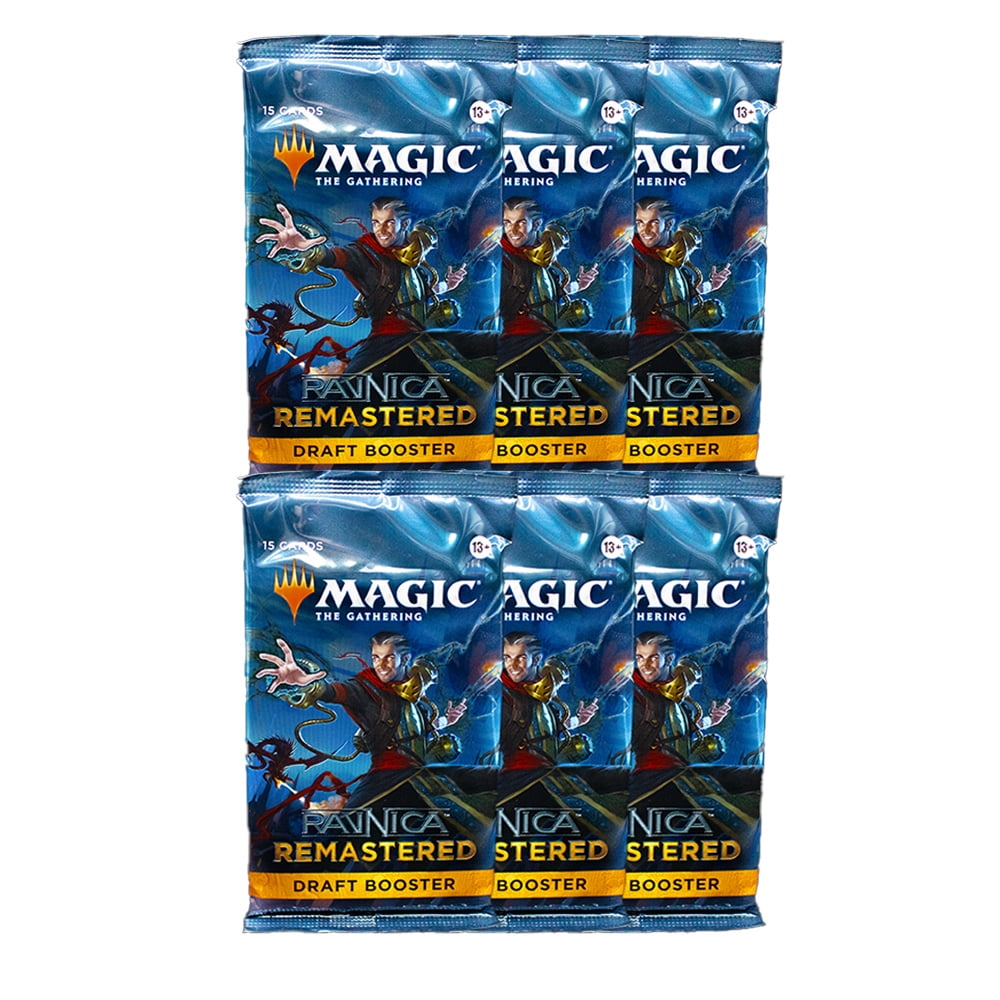 6 Packs Magic: the Gathering Draft Booster Pack Lot MTG Ravnica Remastered