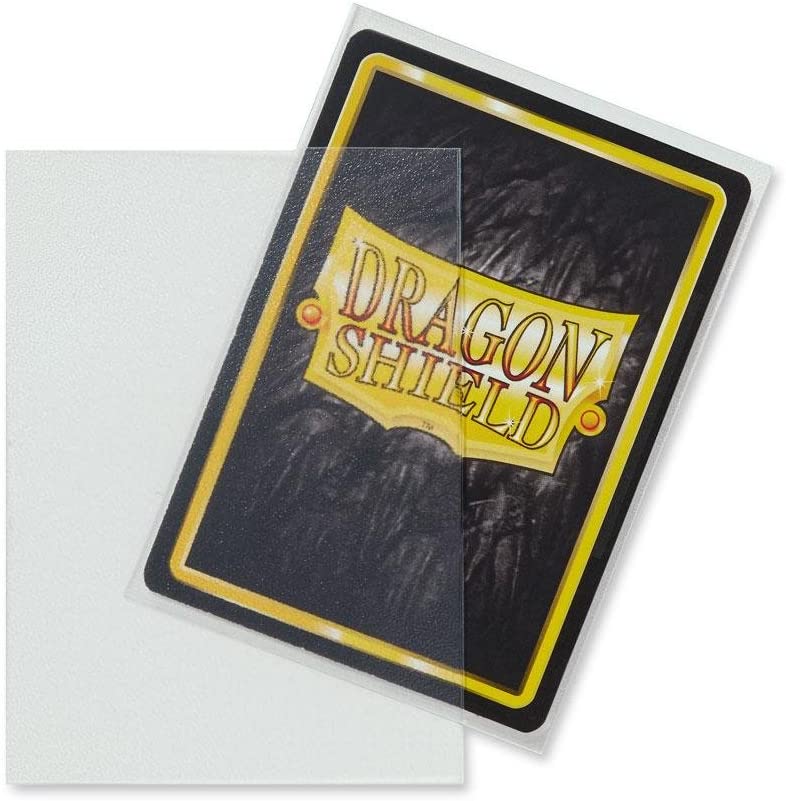 Dragon Shield 100ct Standard Card Sleeves Display Case (10 Packs) - Matte Clear