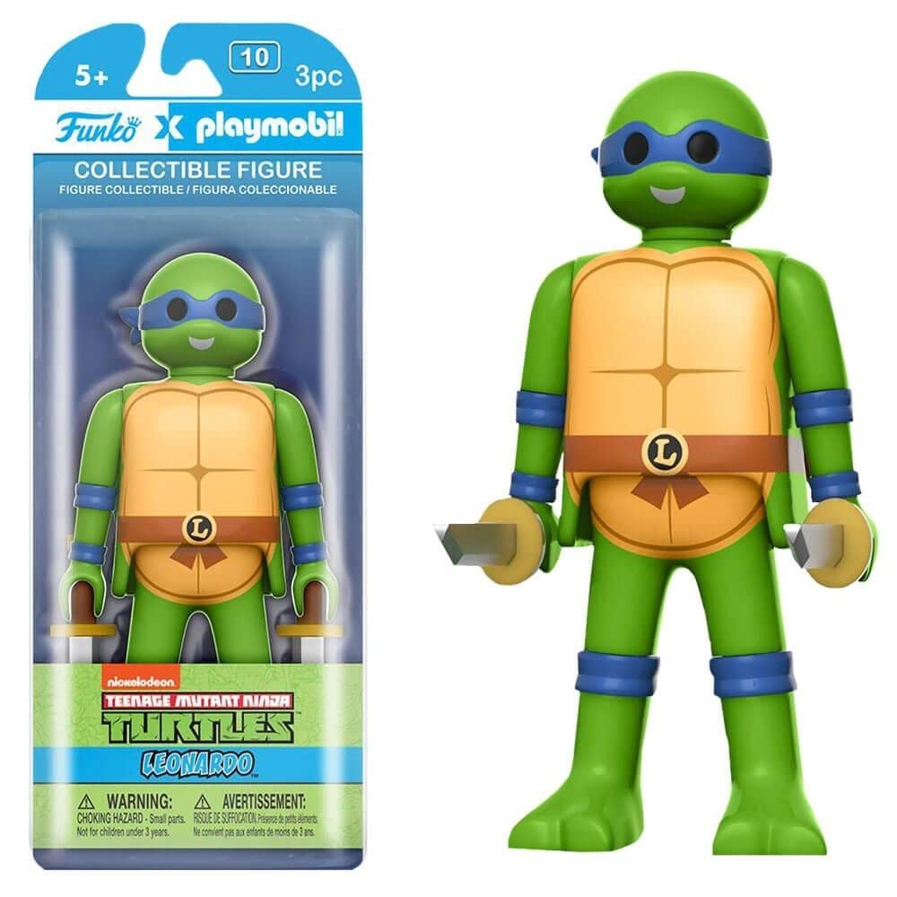 Funko x Playmobil Teenage Mutant Ninja Turtles — Leonardo 6-Inch Action Figure