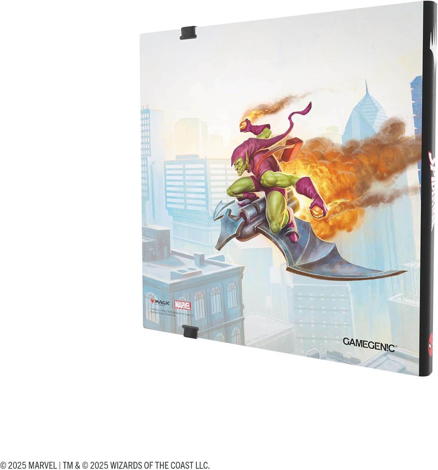 Gamegenic Magic: The Gathering Marvel's Spider-Man 24-POCKET ALBUM - Official Card Binder Featuring Spider-Man & Green Goblin, Holds 480 Sleeved Cards, Side-Loading Pages & Elastic Strap