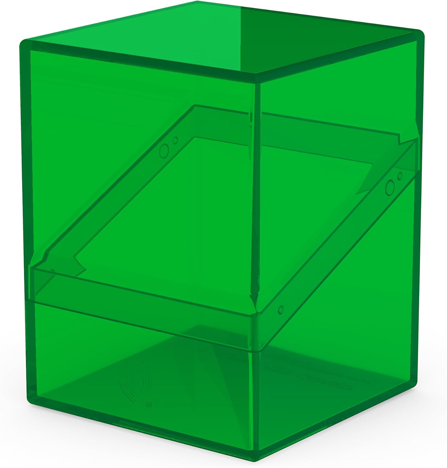 Ultimate Guard Boulder 100+ Clear, Deck Case for 100 Double-Sleeved TCG Cards, Emerald, Secure & Durable Storage for Trading Card Games, Transparent