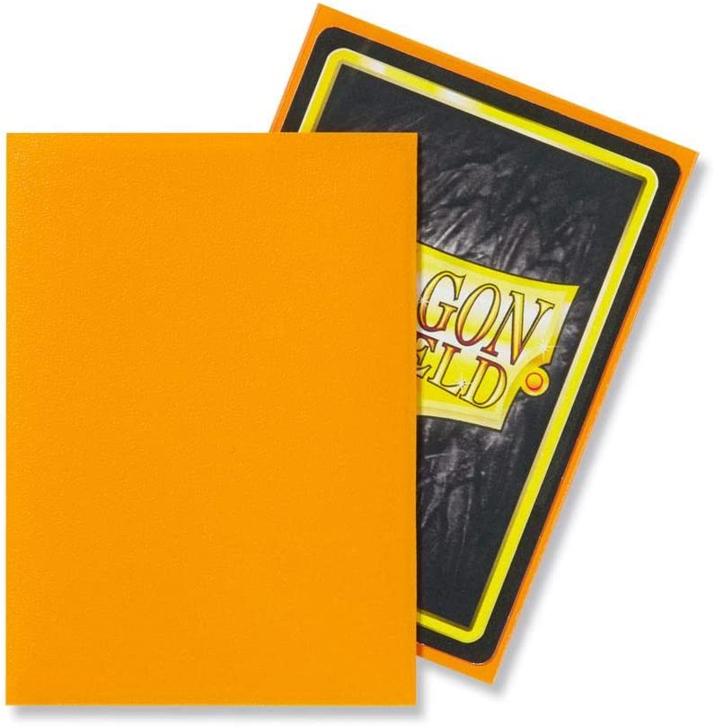 Dragon Shield 100ct Standard Card Sleeves Display Case (10 Packs) - Matte Orange