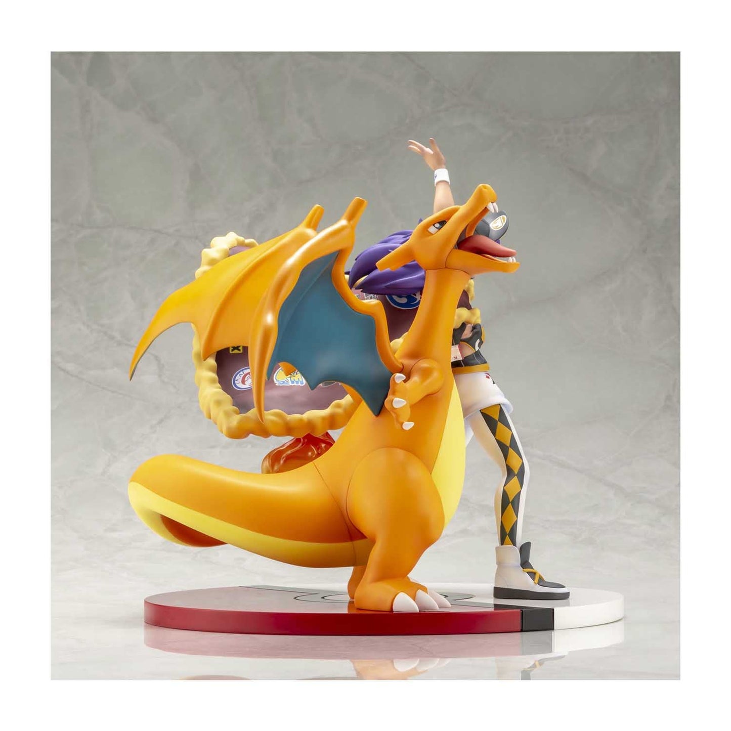 Pokemon Center Kotobukiya Leon & Charizard Figures
