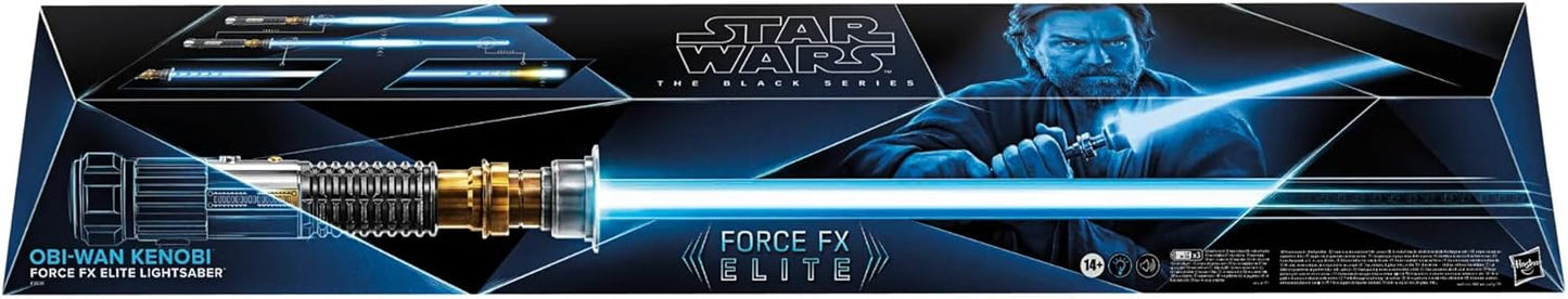 STAR WARS The Black Series OBI-Wan Kenobi Force FX Elite Lightsaber with Advanced LED and Sound Effects