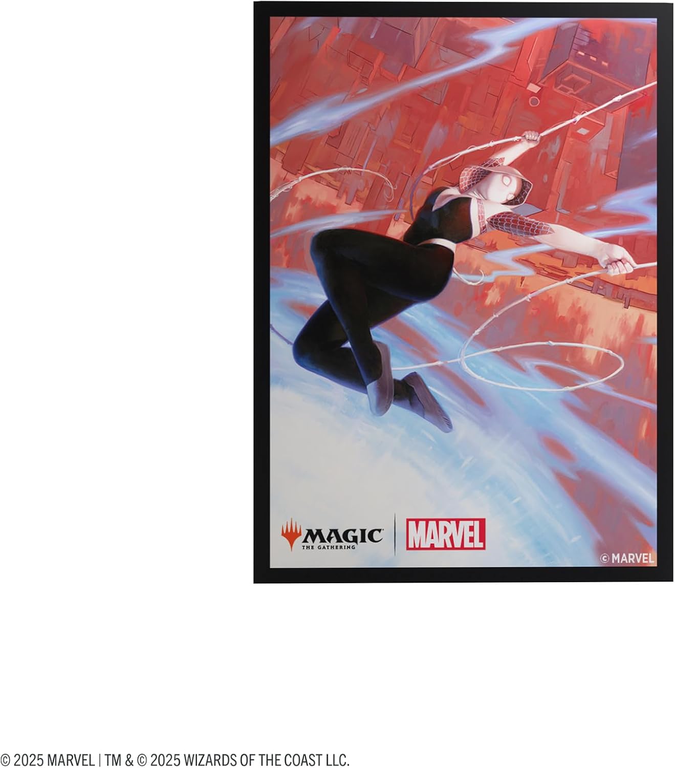 Gamegenic Magic: The Gathering Marvel's Spider-Man Premium Art Sleeves - Spider-Gwen - 105 Matte Textured Card Sleeves with Full-Color Artwork, Tournament-Ready & Plastic-Free Packaging