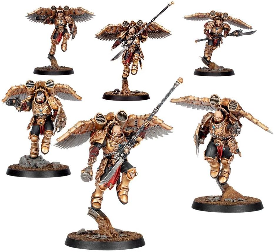 Warhammer The Horus Heresy Legio Custodes Venatari Sodality, 6 Plastic Miniatures with Jump Harnesses