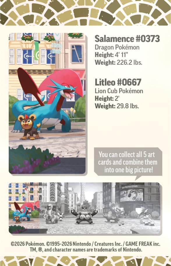Pokemon TCG: Lumiose City Mini Tin (Salamence & Litleo)