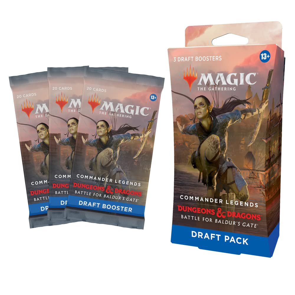 Magic: The Gathering Commander Legends: Battle for Baldur’s Gate 3-Booster Draft Booster Packs | 60 Magic Cards