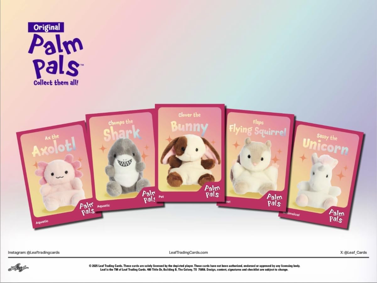 2025 Leaf Palm Pals Blaster Trading Card Box (1 foilboard per Pack)