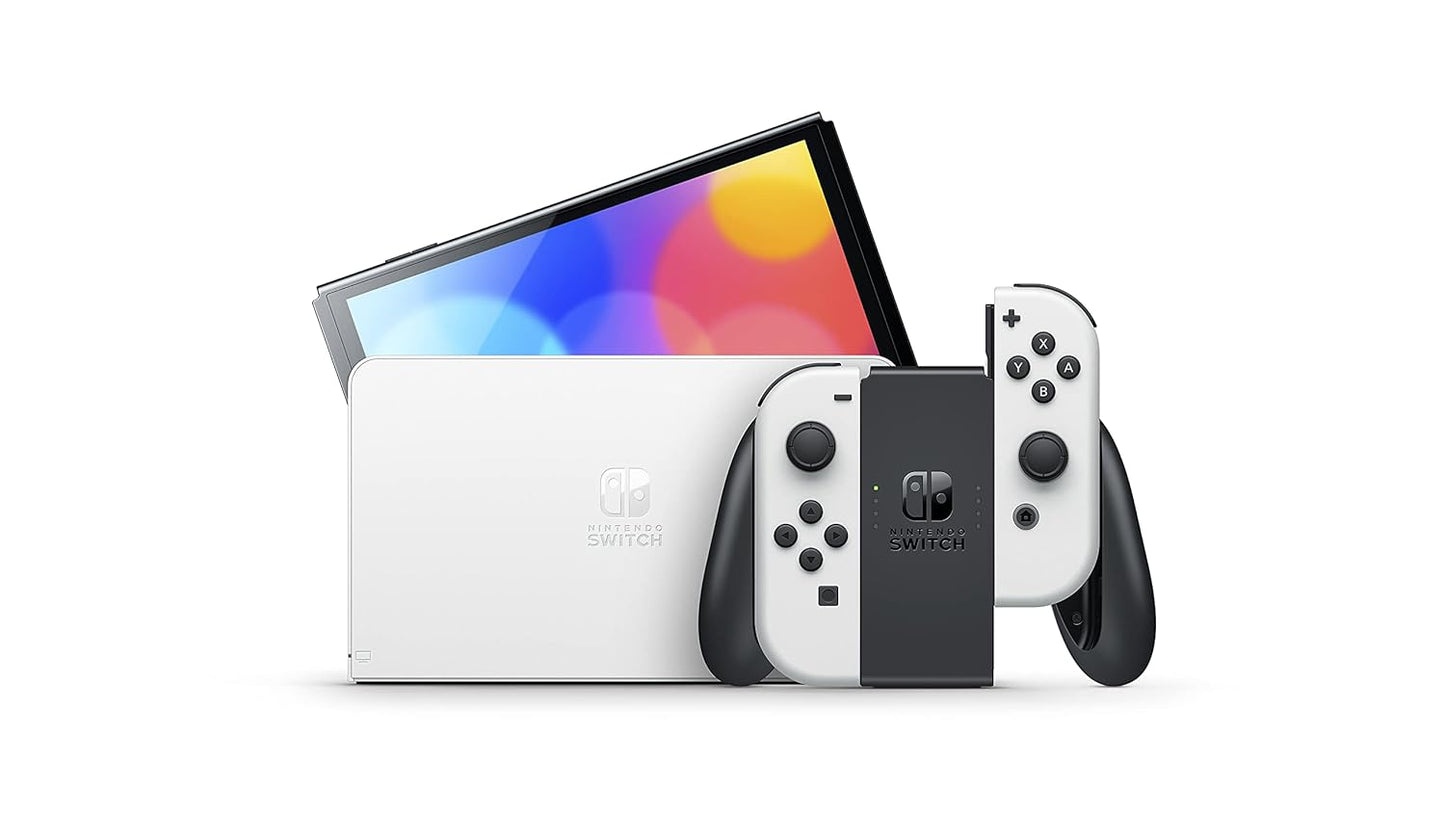 Nintendo Switch (OLED model) with White Joy-Con (USED)