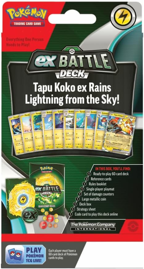 Pokemon TCG: ex Battle Deck (Tapu Koko ex OR Iron Leaves ex)