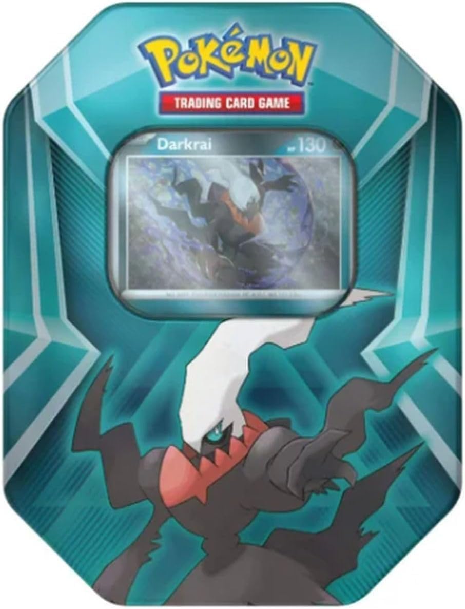 Pokemon TCG Trading Card Game Triple Whammy Tin with 3 Booster Packs and 3 Promo Cards (Darkrai)