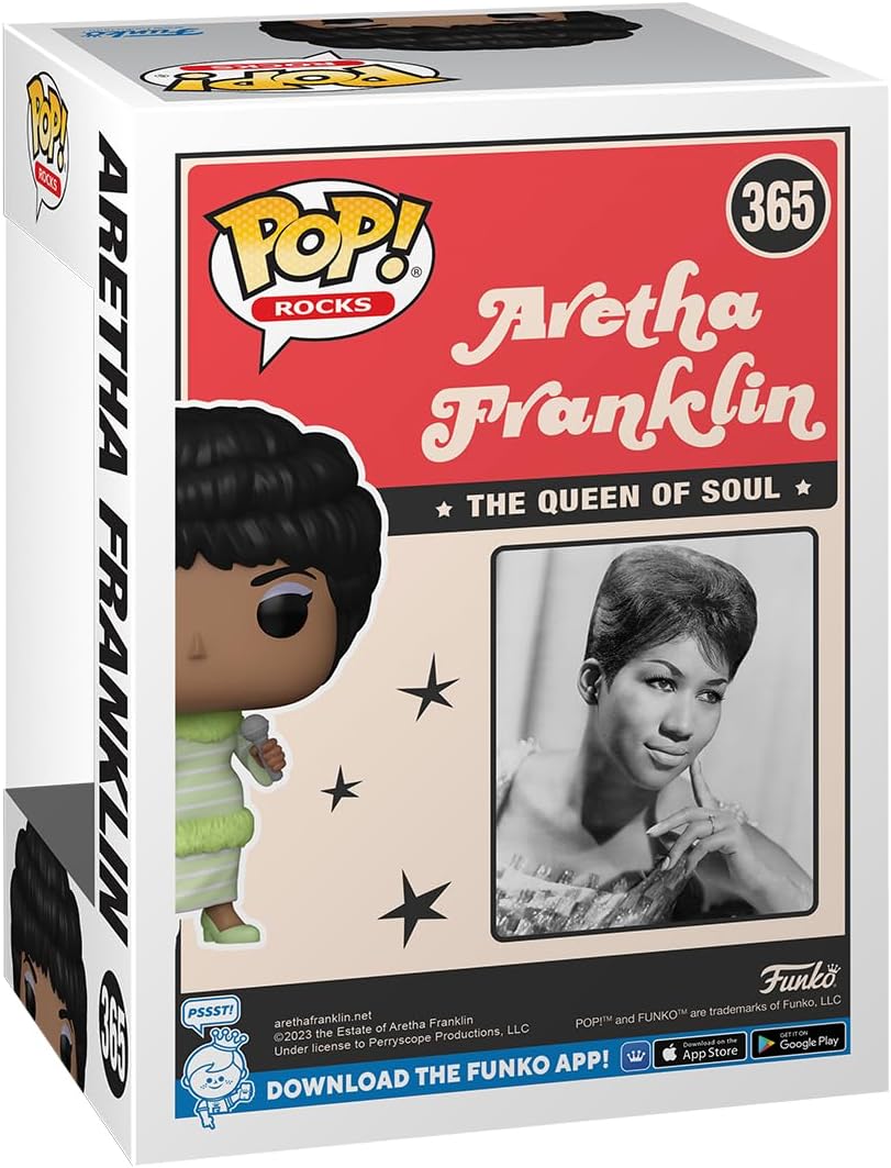 Funko Pop! Rocks: Aretha Franklin (Green Dress)…
