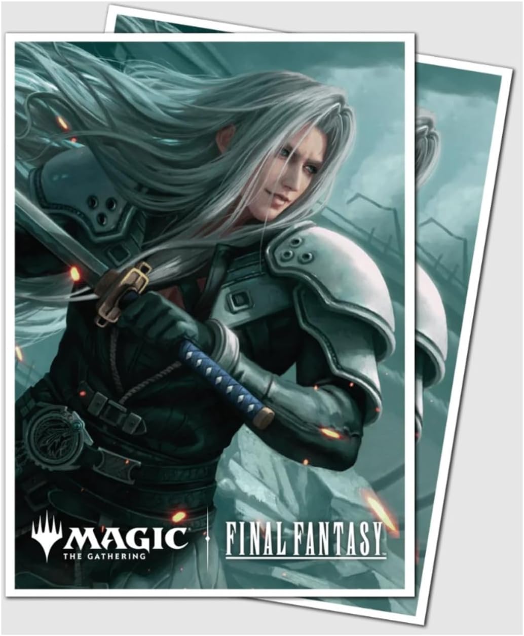 Ultra PRO - Final Fantasy x Universes Beyond Sephiroth (Wisnu Tan) 105ct APEX Deck Protector™ Sleeves for Magic: The Gathering | Trading Card Accessories, Collectible Card Game Gear