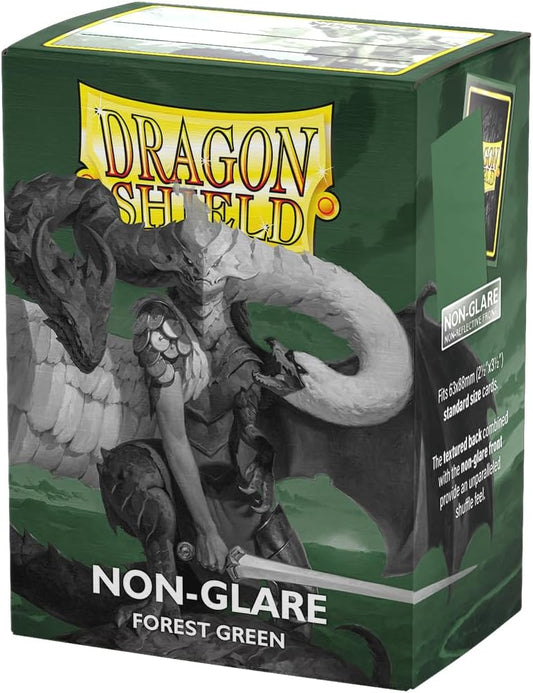Dragon Shield Standard Size Card Matte Sleeves 100 CT - Non Glare Forest Green - Smooth & Tough Premium TCG Sleeves | Compatible with Pokemon, Flesh & Blood, One Piece & Magic The Gathering