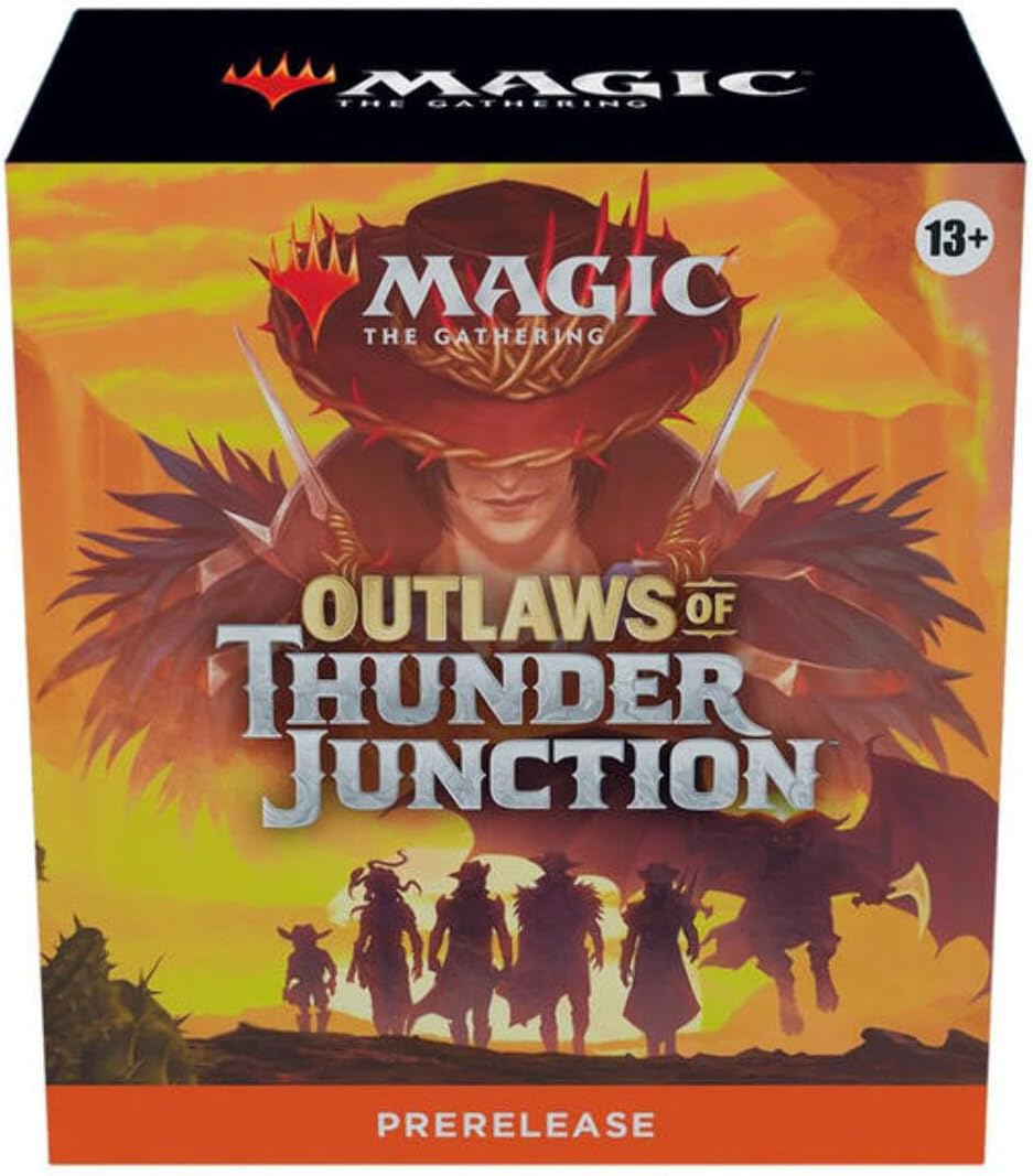 Magic The Gathering: Outlaws Of Thunder Junction: Prerelease Kit - 6 Play Packs, Promo Card, Dice