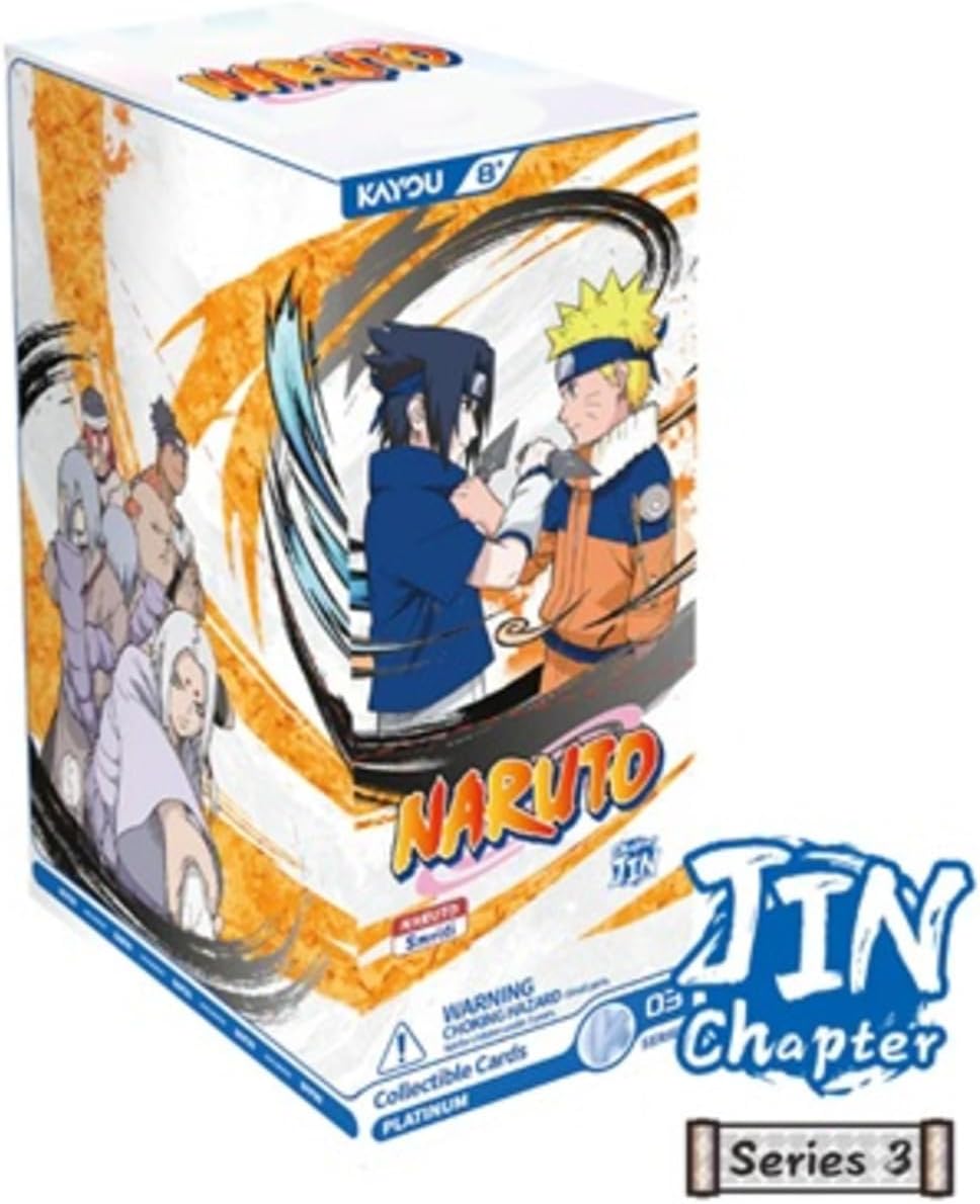 Kayou Naruto Smriti Collectible Card Chapter Jin English Series 3, 8 Cards per Pack, 12 Packs per Box
