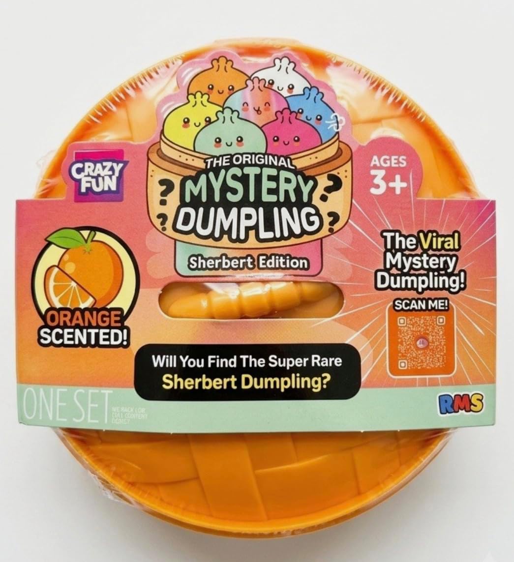 Crazy Fun Mystery Dumpling Squishy Toy 5 inch Diameter (Sherbert Mystery Edition)