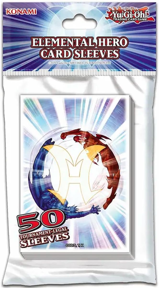 Yu-Gi-Oh! Elemental Hero Card Sleeves (50-pack) - Konami Card Sleeves
