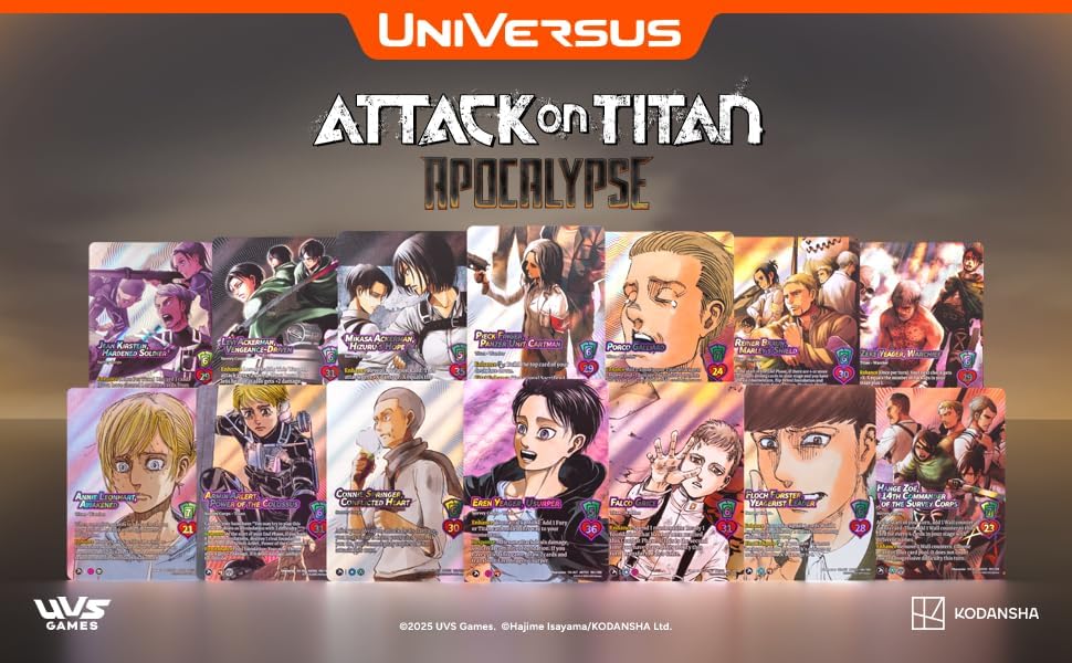 UniVersus Attack on Titan: Apocalypse Booster Display