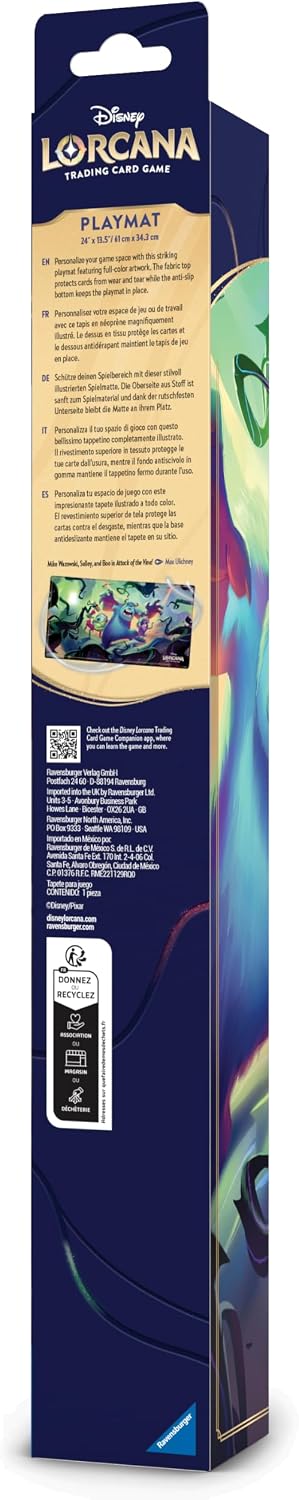 Ravensburger Disney Lorcana TCG Playmat Featuring Mike Wazowski, Sulley, and Boo in Attack of the Vine!